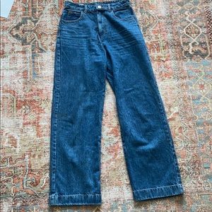 Collision High-Waisted Wide-Leg Jeans